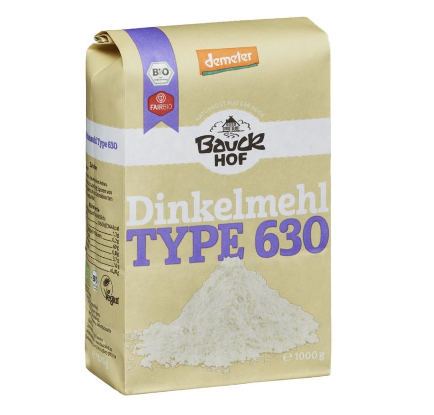 Demeter Dinkelmehl hell Type 630 von Bauckhof - Wölkchenbäckerei