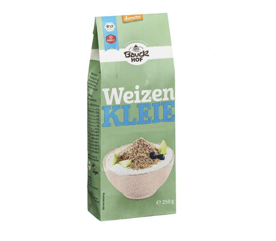 Bauckhof Demeter Weizenkleie, 250g - Wölkchenbäckerei