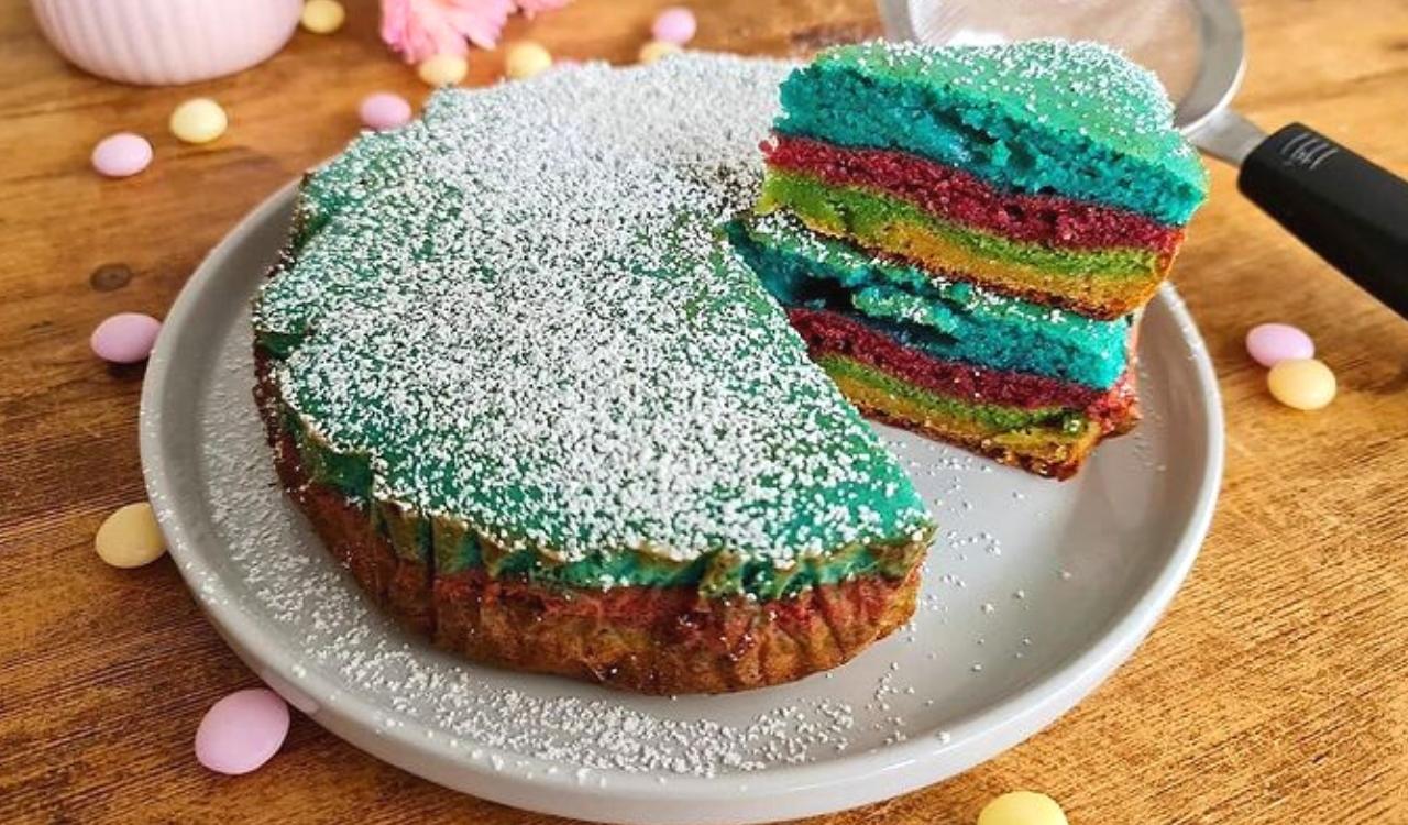 Regenbogenkuchen