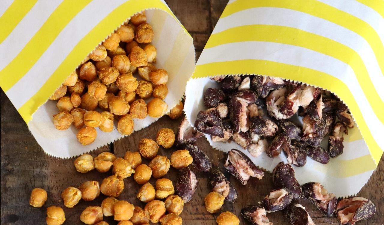Der gesunde Snack- Knackige Kichererbsen und würzige Kidneybohnen