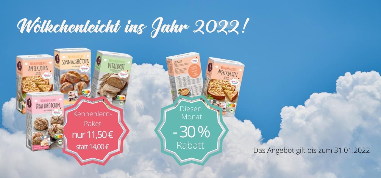 Neujahrsknaller & ein frohes neues Jahr euch allen: Meine Bio Backmischungen im Angebot bis zu 30%