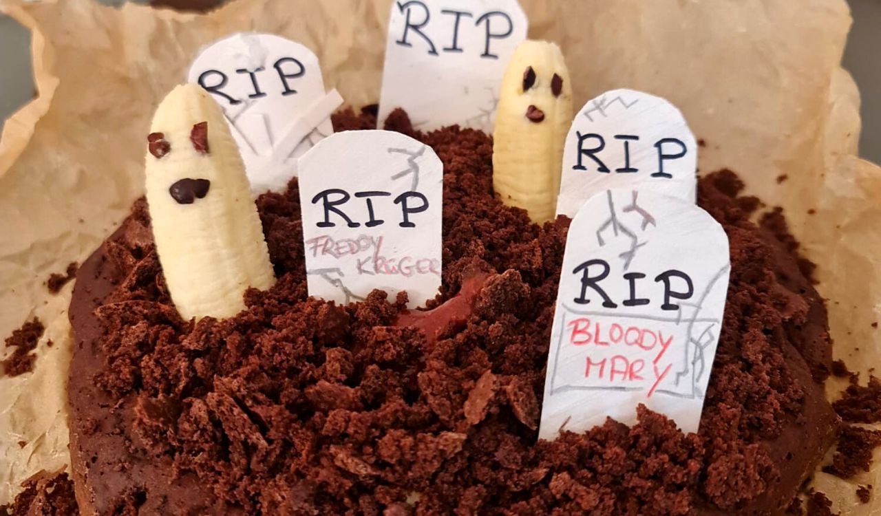 Halloween Rezept Friedhofkuchen