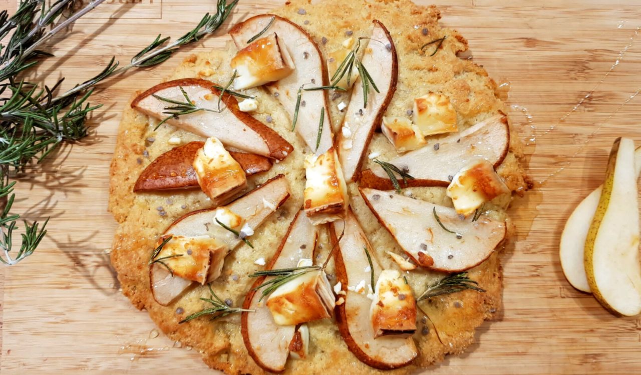 Birnen- Feta- Focaccia