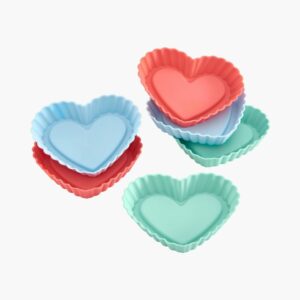 Flexiform Tortelett Herz 6er Set Pastel Mix von Lurch AG