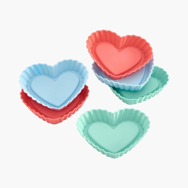 Flexiform Tortelett Herz 6er Set Pastel Mix von Lurch AG