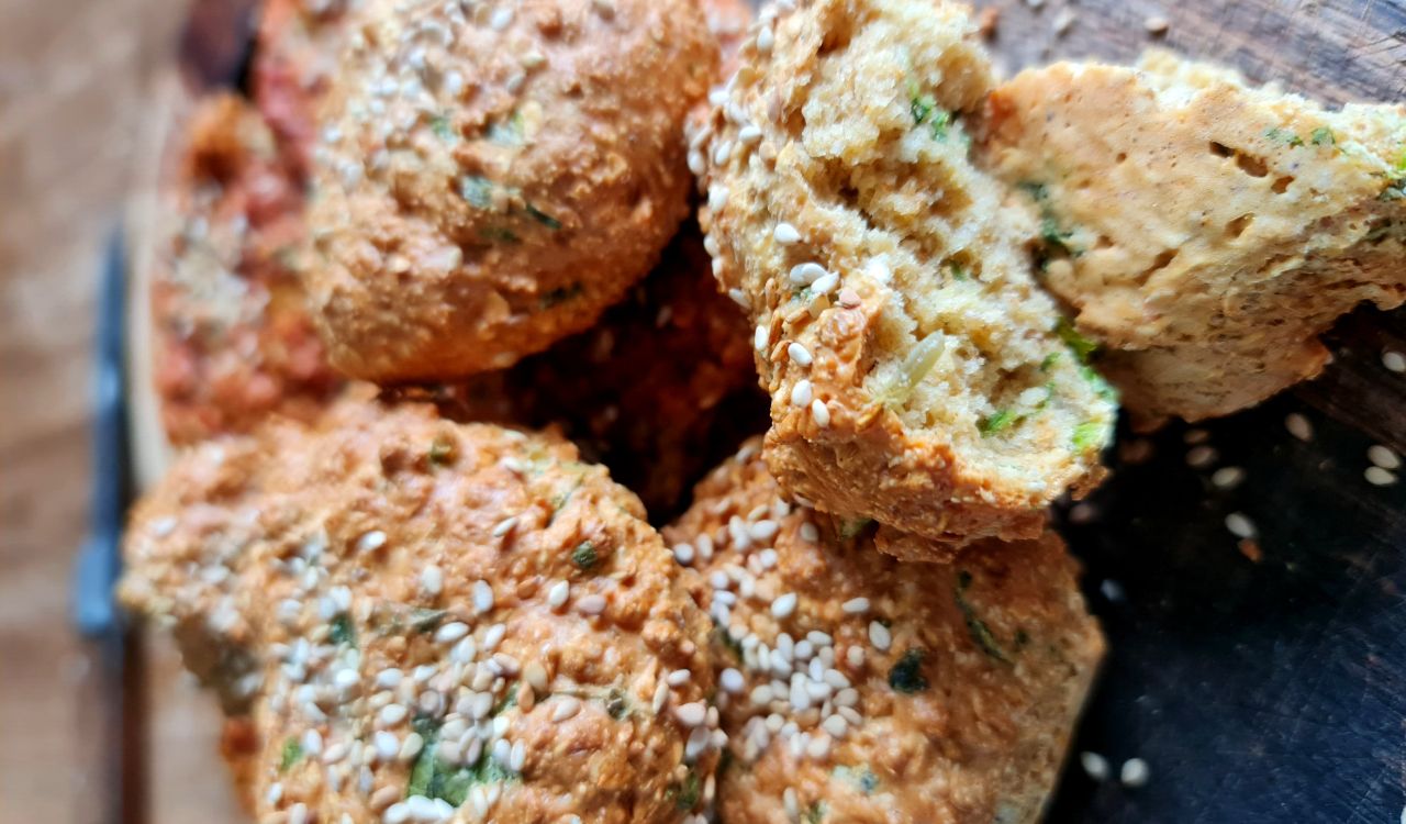 Herzhafte Proteinplätzchen